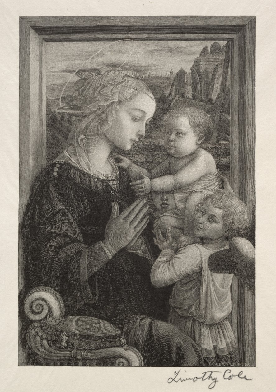 Staří italští mistři: Panna adorující Jezulátko, 1888-1892. od Timothy Cole