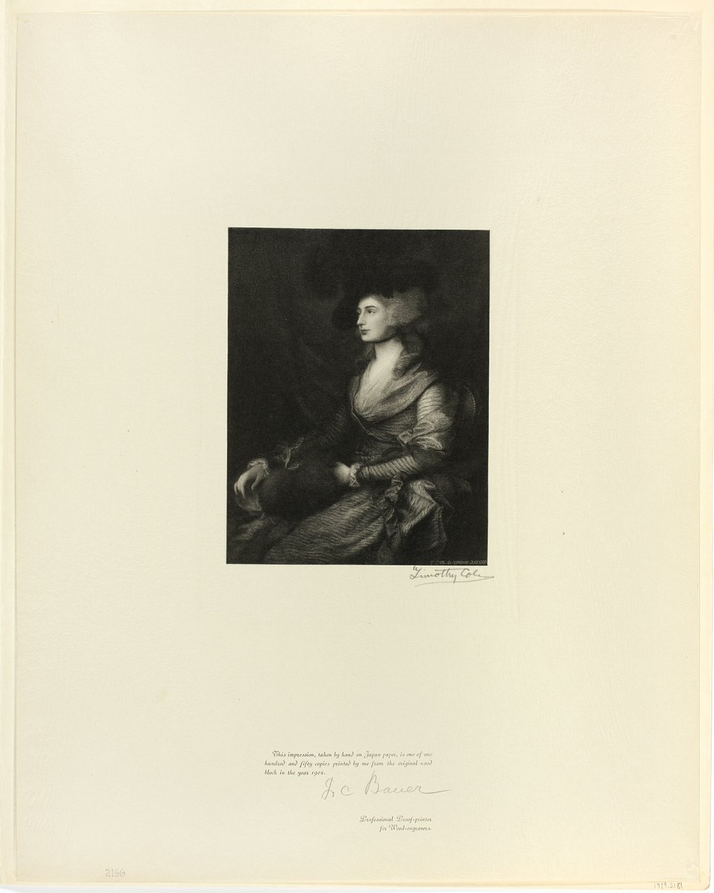 Portrét paní Siddonsové ze starých anglických mistrů od Timothy Cole