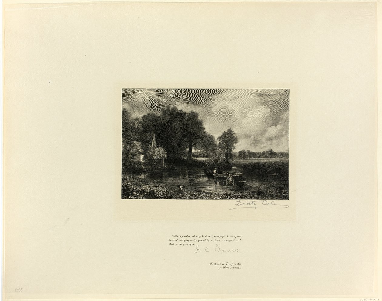 Hay Wain, od starých anglických mistrů od Timothy Cole