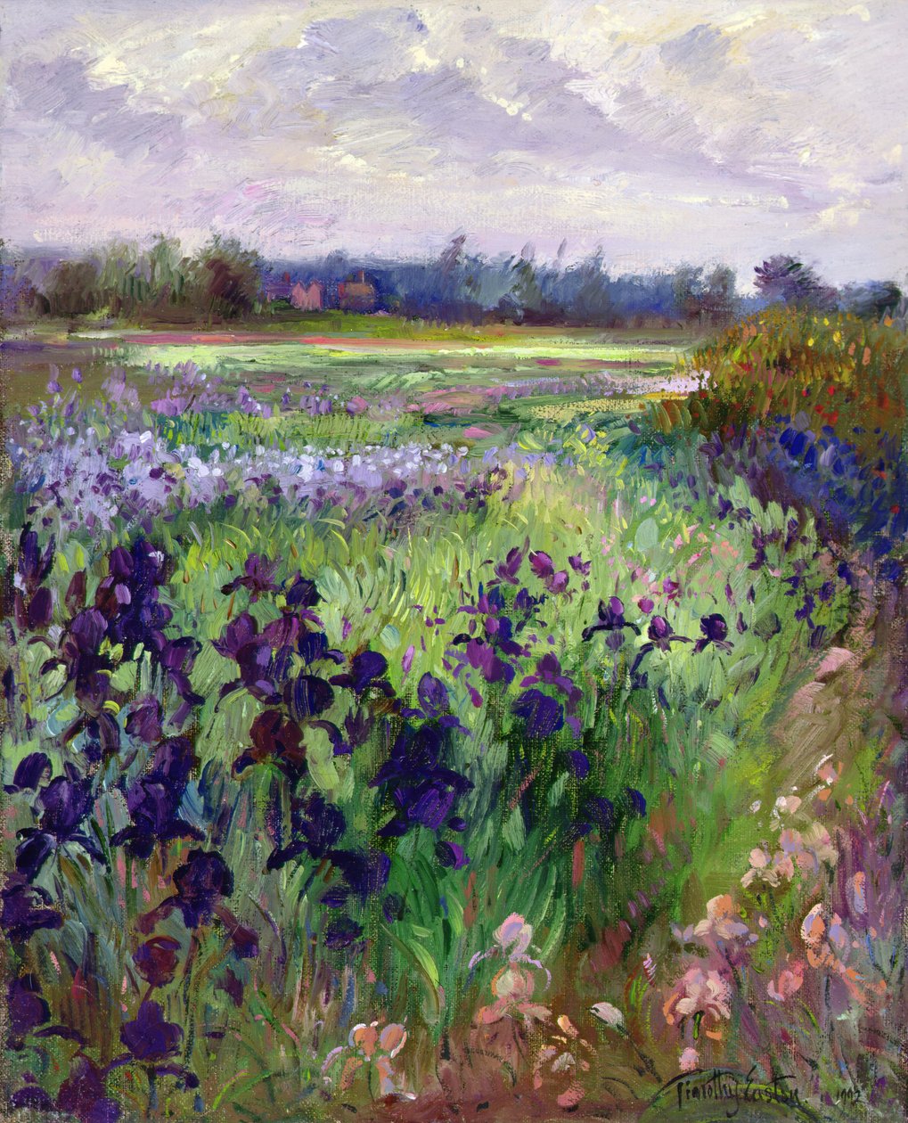Přes Great Green, Burgate od Timothy Easton