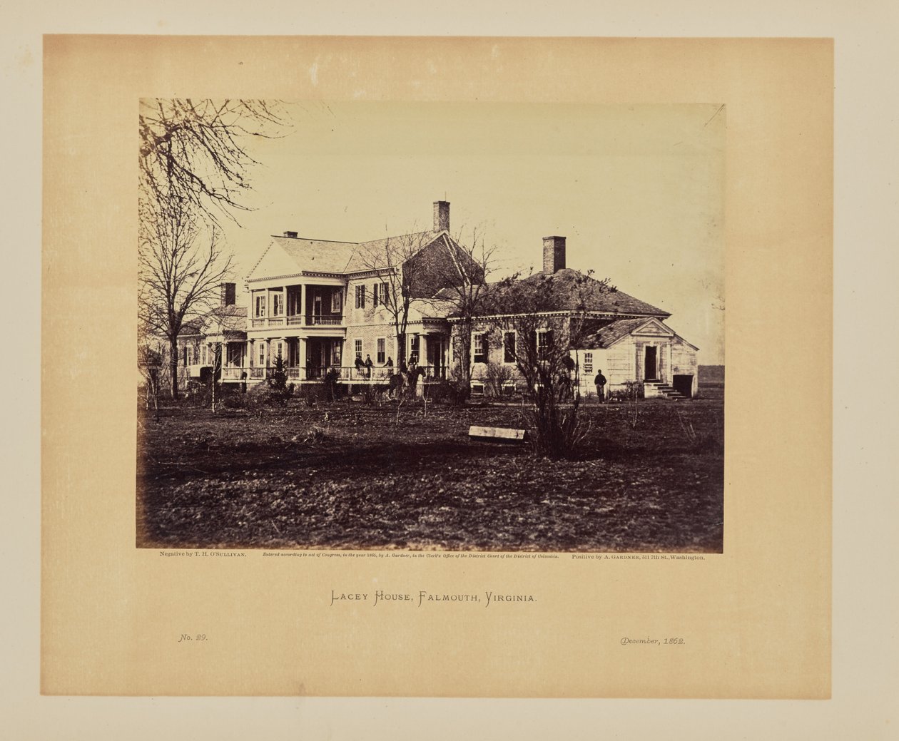 Lacey House, Falmouth, Virginie od Timothy H. OSullivan