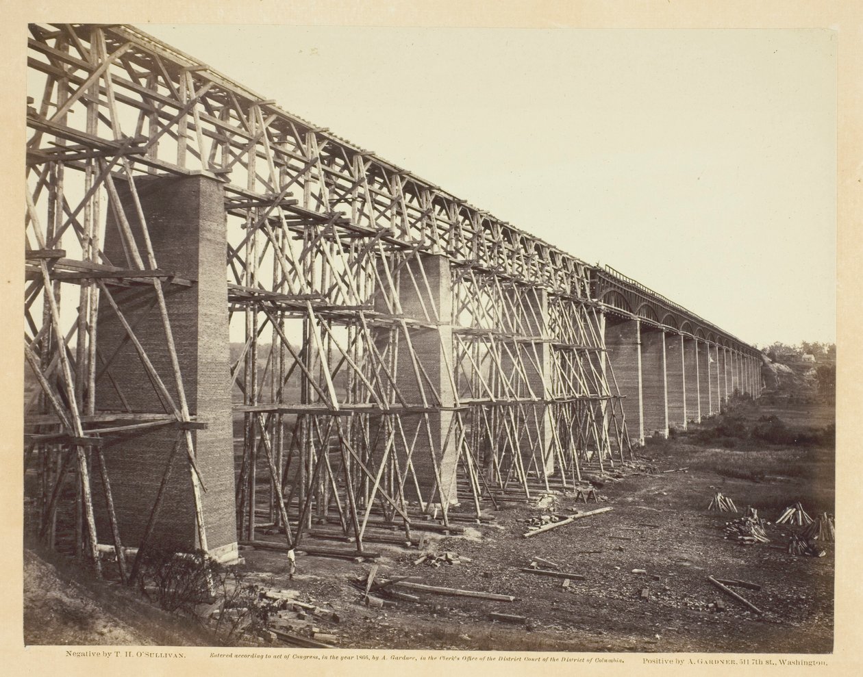 Most High Bridge přes Appomattox nedaleko Farmville od Timothy O