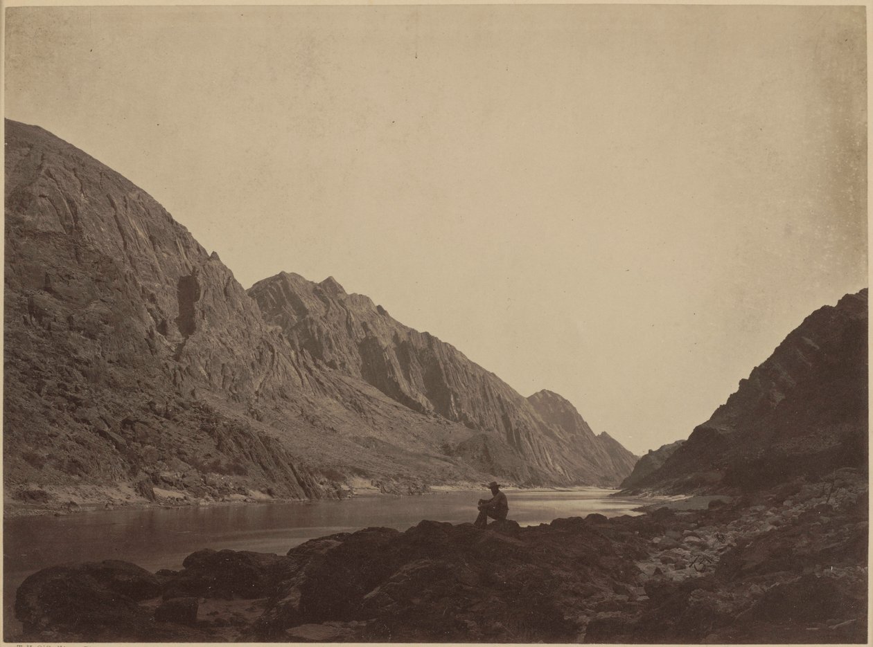 Kaňon Iceberg, řeka Colorado, pohled shora, 1871 (foto) od Timothy O