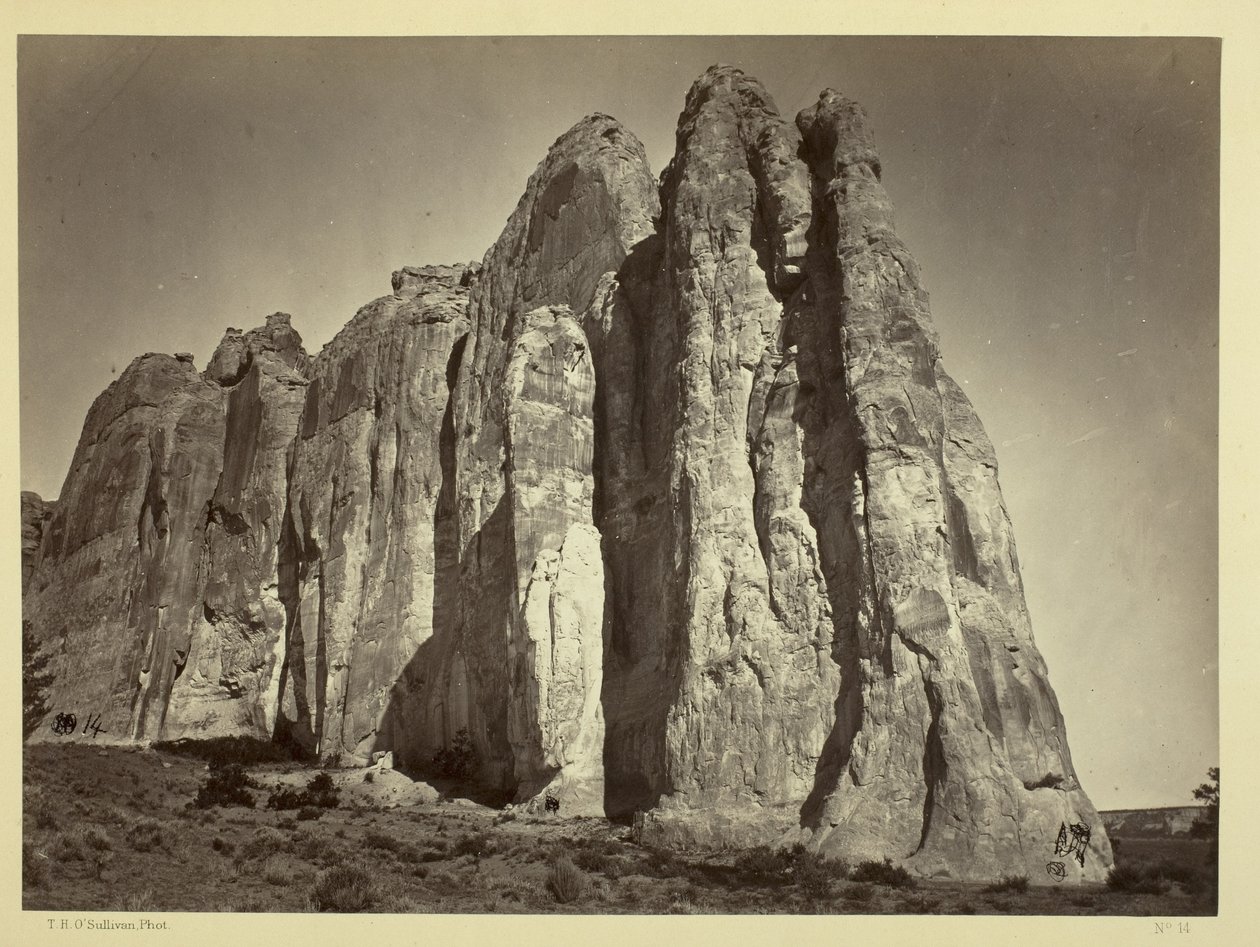 The South Side of Inscription Rock, 1873 od Timothy OSullivan