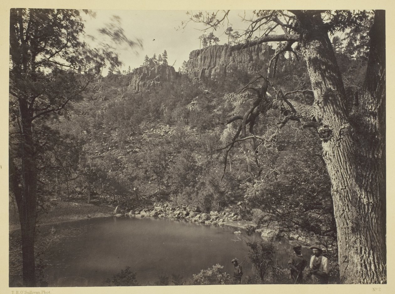 Pohled na jezero Apache, pohoří Sierra Blanca, Arizona od Timothy O