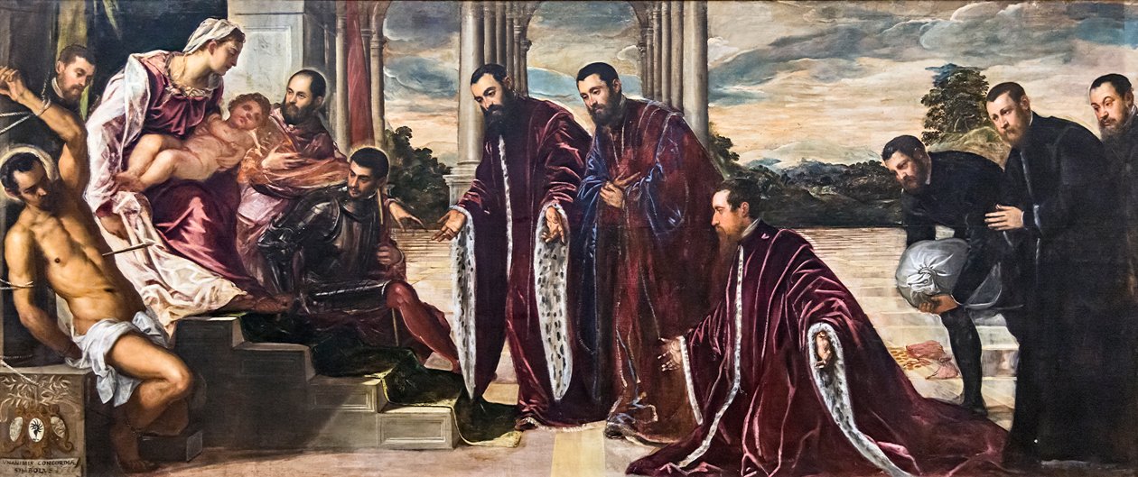Our Lady of the CamerlenghiFrançais: Our Lady of the Camerlenghi od Tintoretto