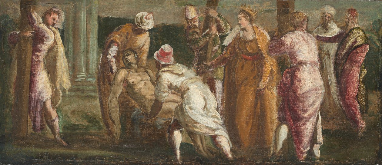 Svatá Helena testující pravý kříž od Tintoretto