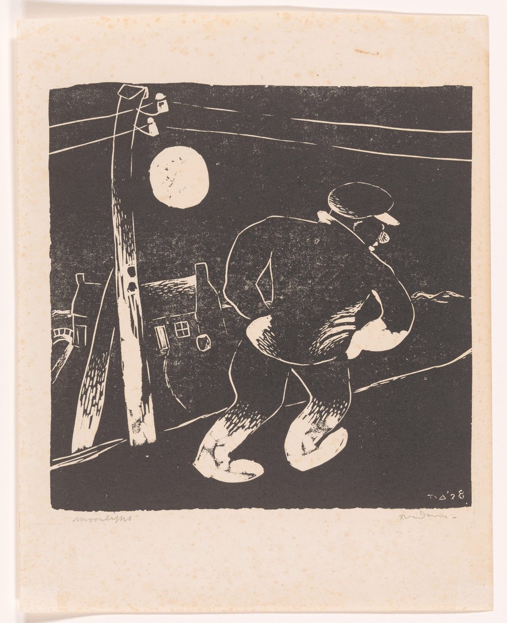 Moonlight (původní název na objektu) od Tinus van Doorn (signed by artist)