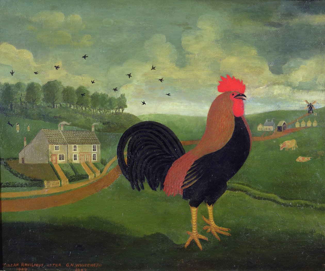 Kohout (po G. N. Whitehead od Tirzah Ravilious