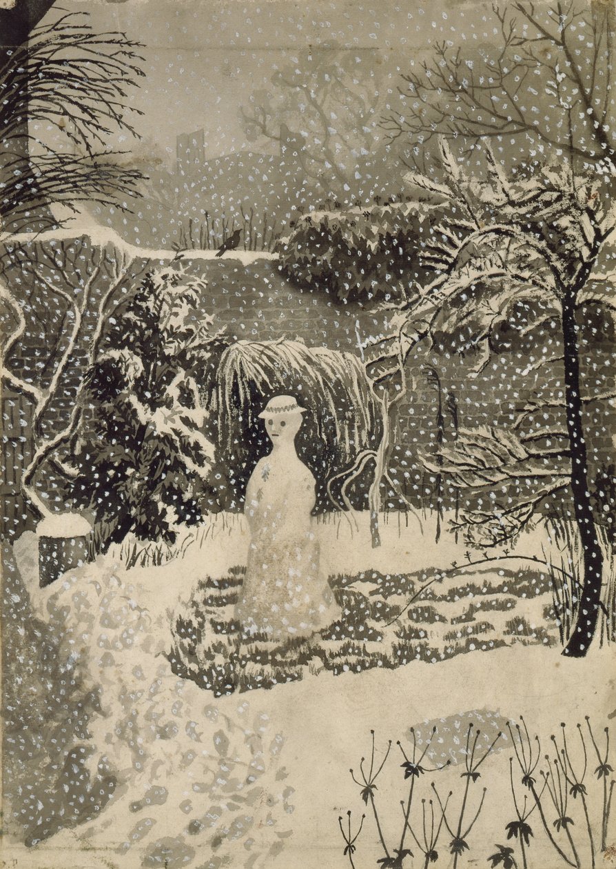 Sněhurka (akvarel) od Tirzah Ravilious