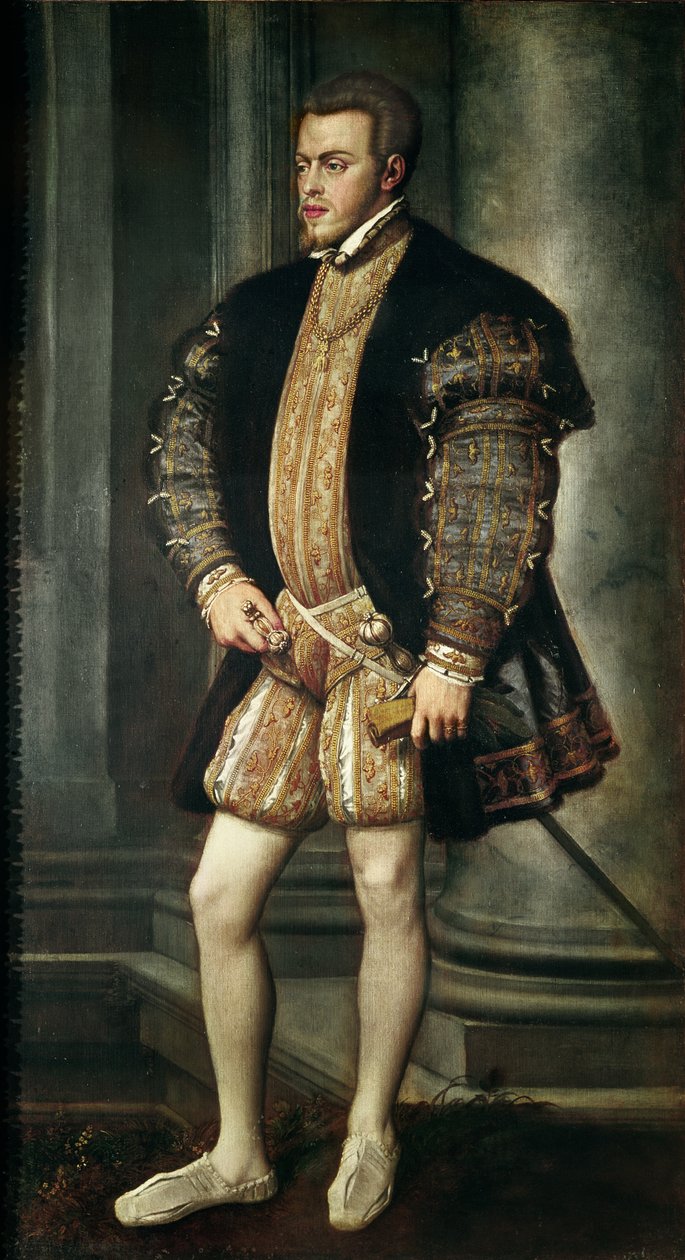 Portrét Filipa II. španělského, kolem roku 1550 od Tiziano Vecelli