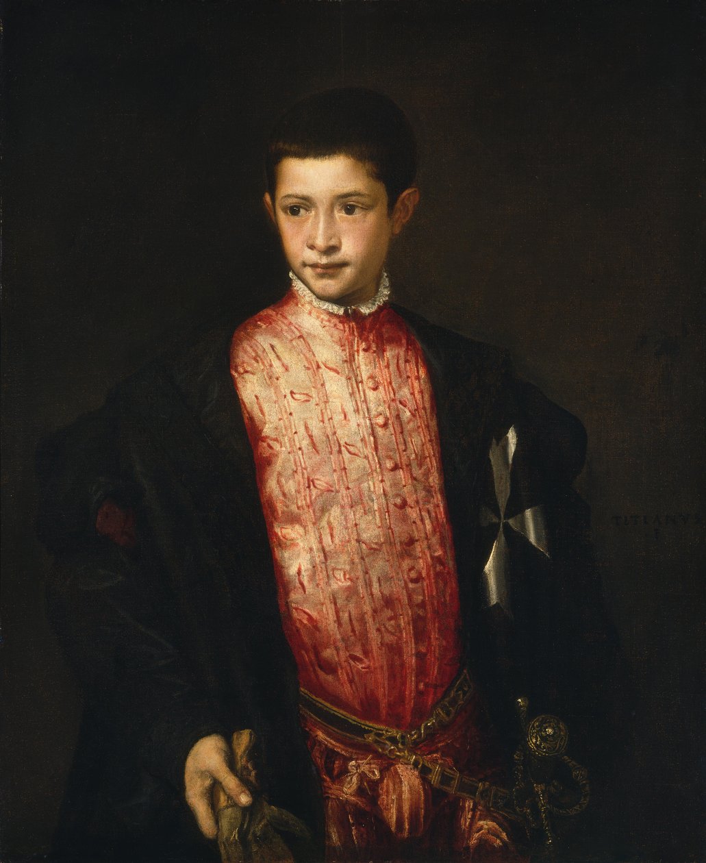 Portrét Ranuccio Farnese od Tiziano Vecelli