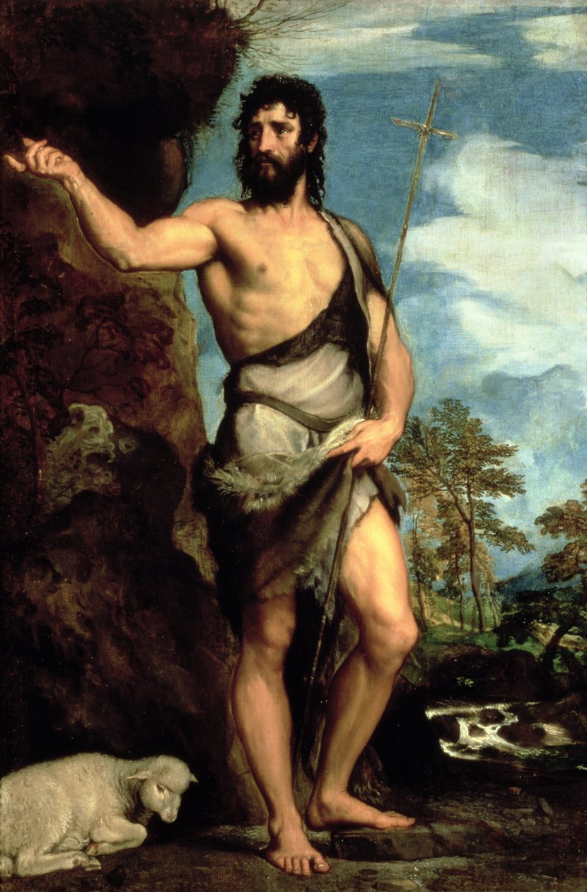 Svatý Jan Křtitel od Tiziano Vecelli