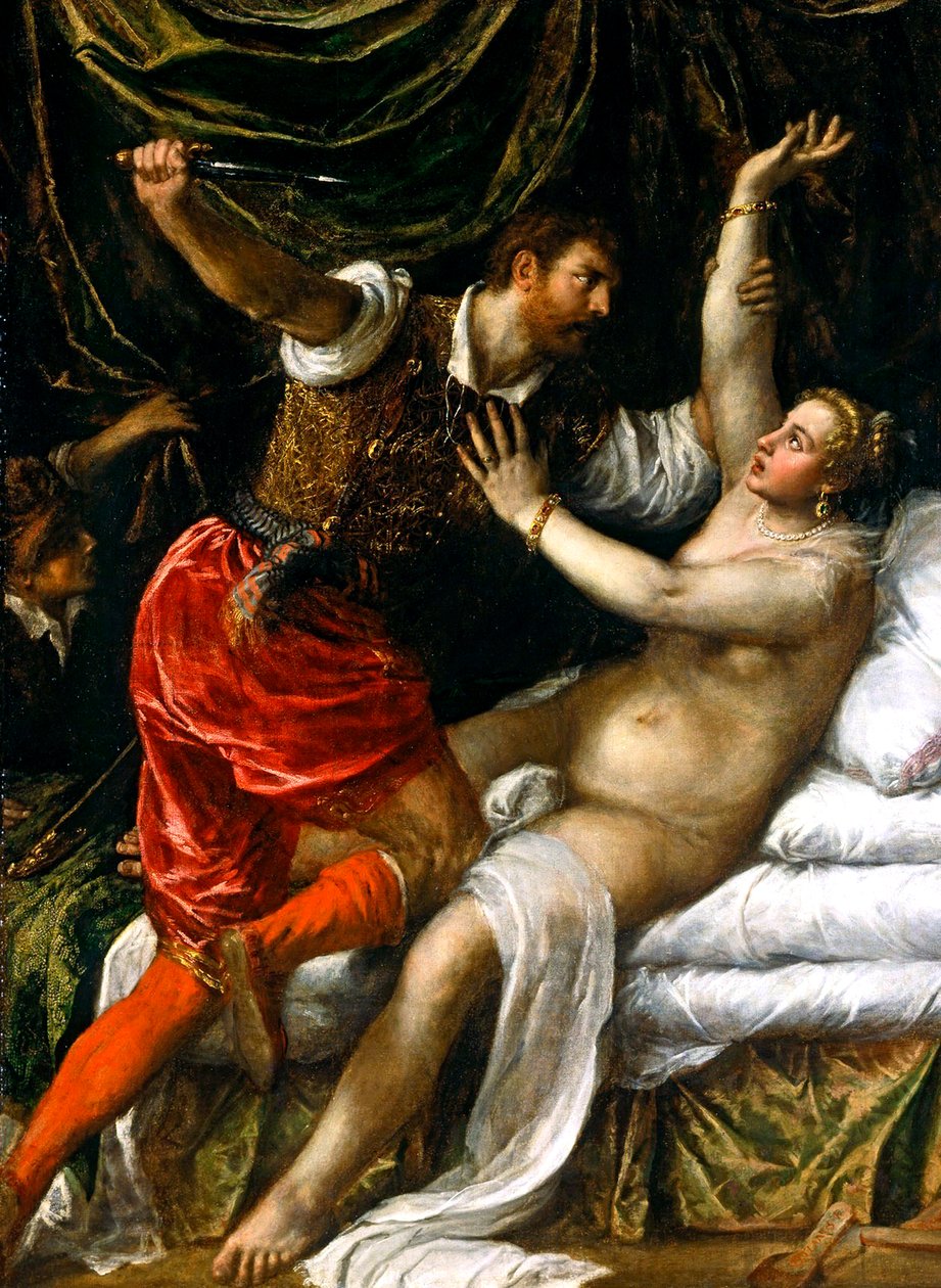 Tarquin a Lucretia od Tiziano Vecelli