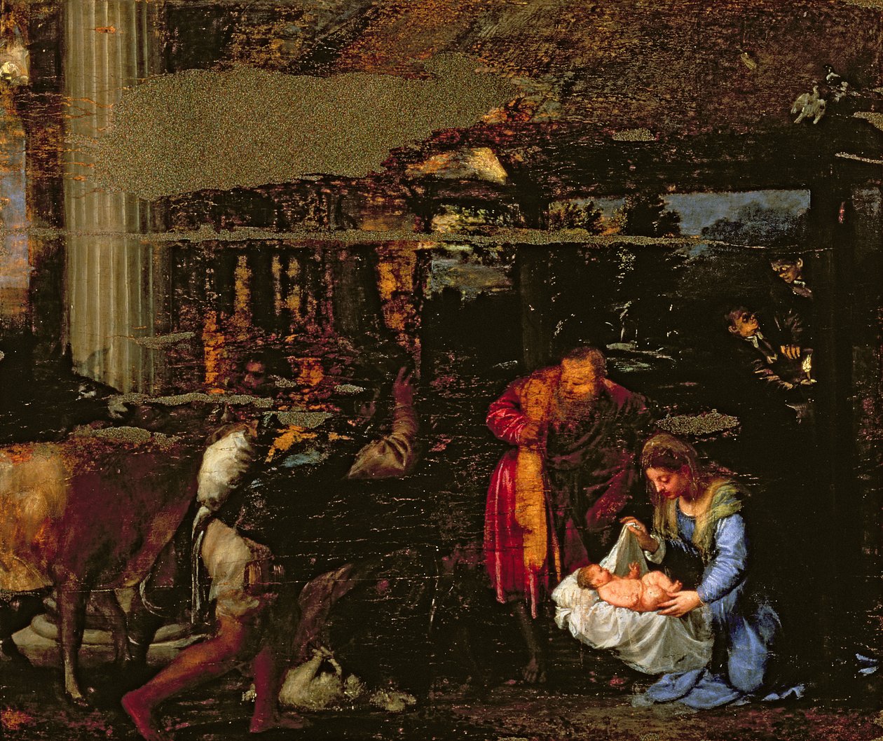 Klanění pastýřů od Tiziano Vecelli