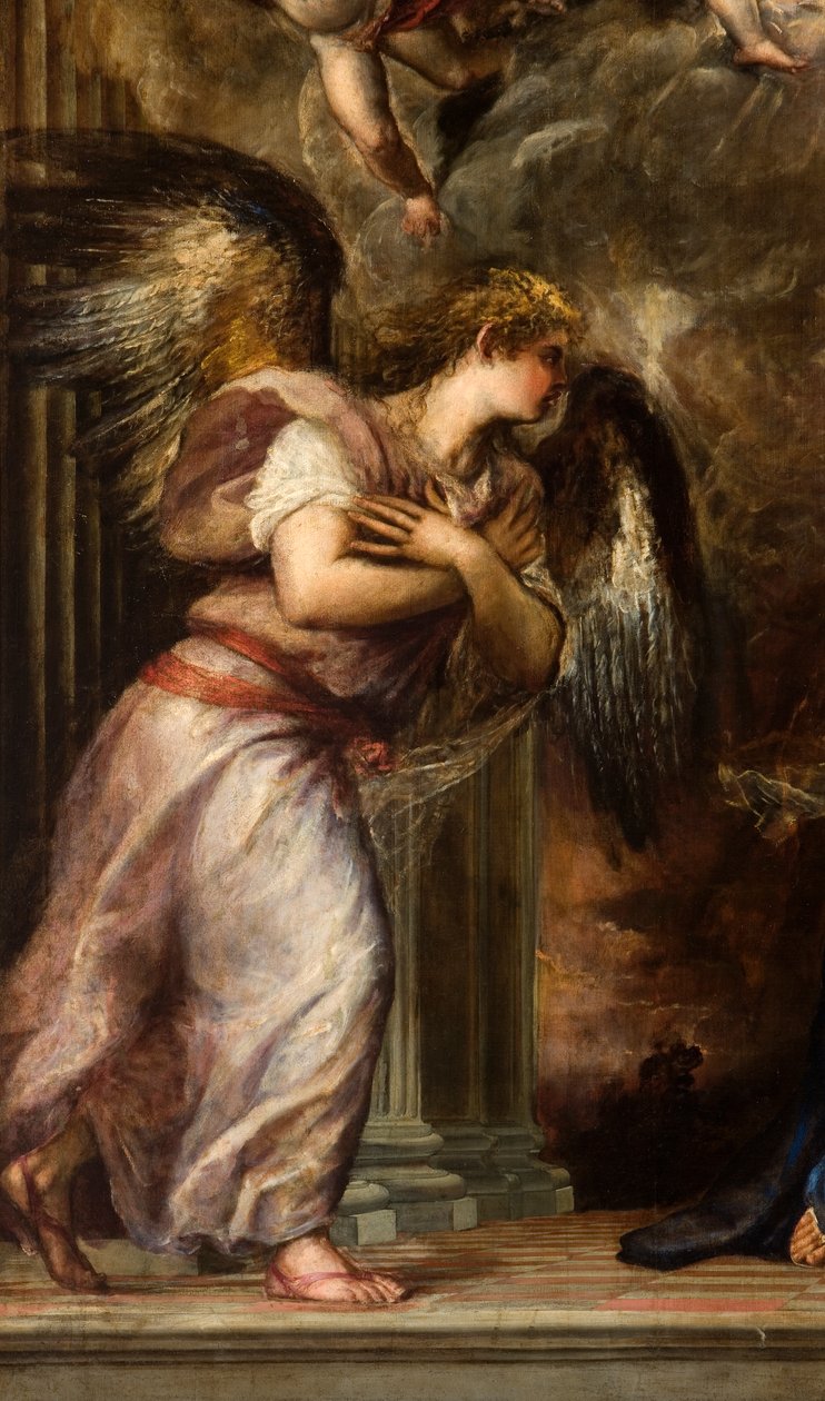 Detail zvěstování 366699 od Tiziano Vecelli