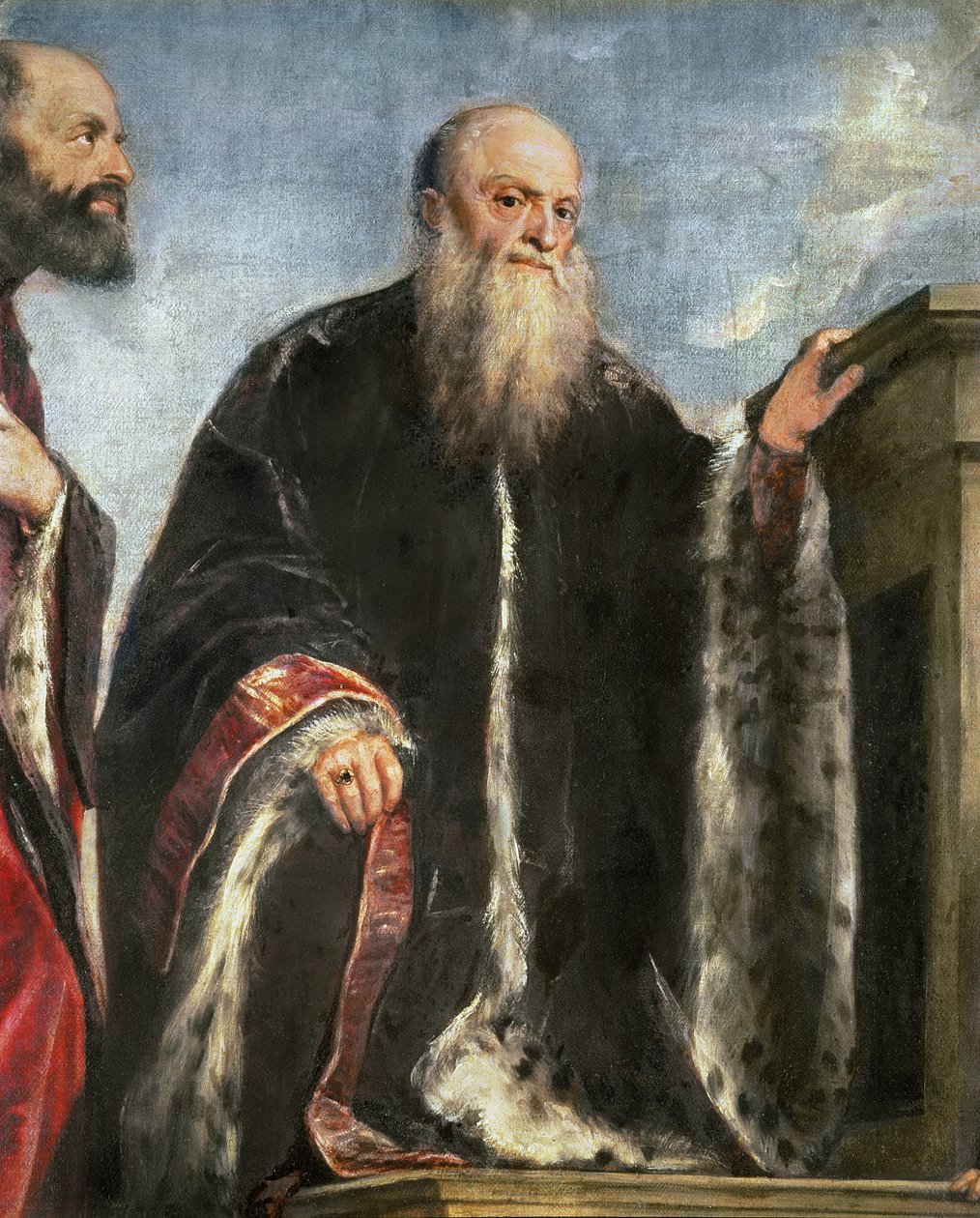 The Vendramin Family, detail Gabriela Vendramina d.1552 1543-47 olej na plátně od Tiziano Vecelli