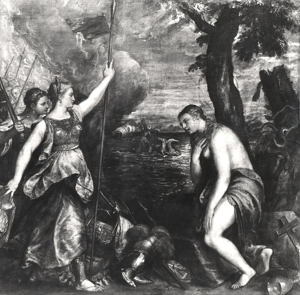 Náboženství podporované Španělskem, 1572-75 od Tiziano Vecelli