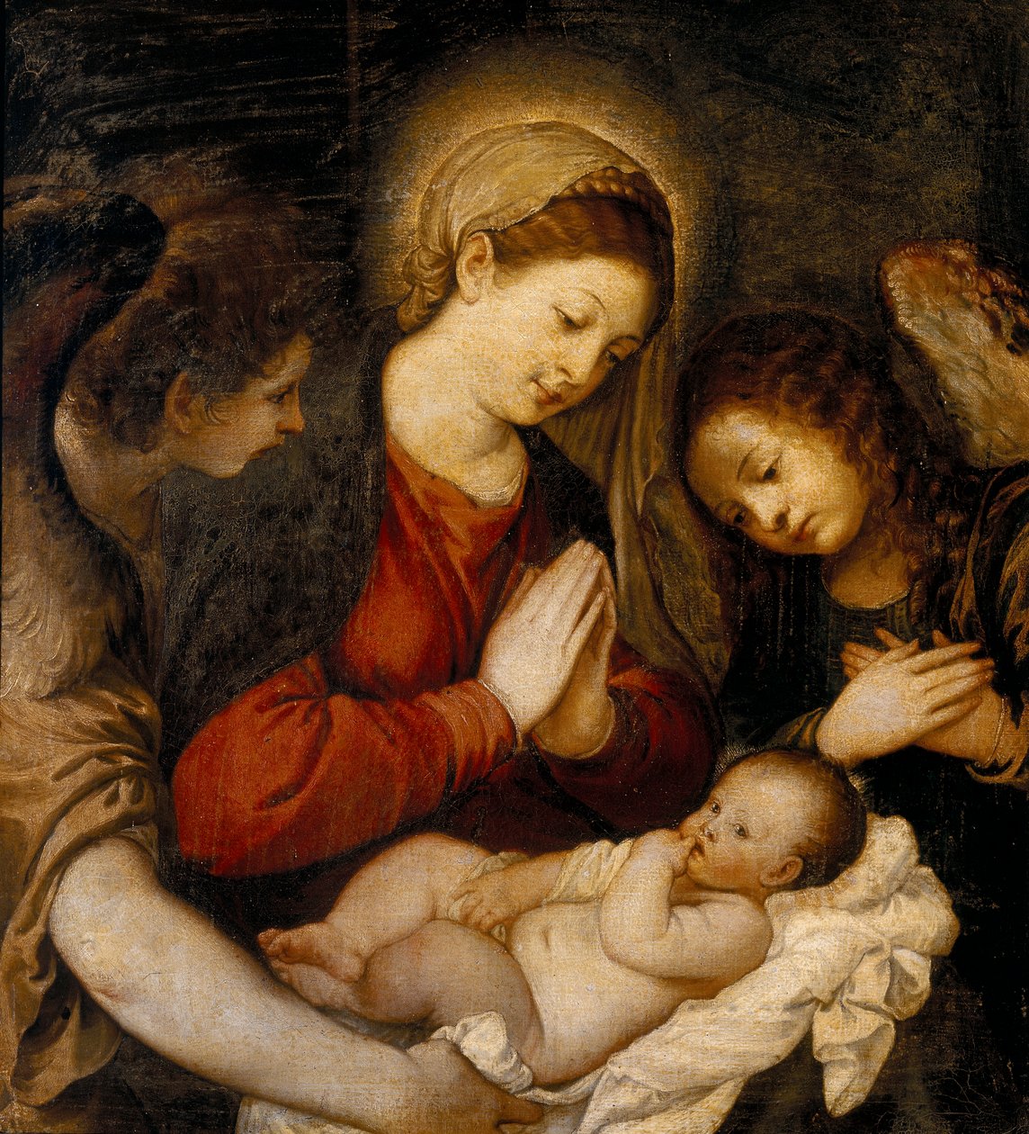 Adorace dítěte od Tiziano Vecelli