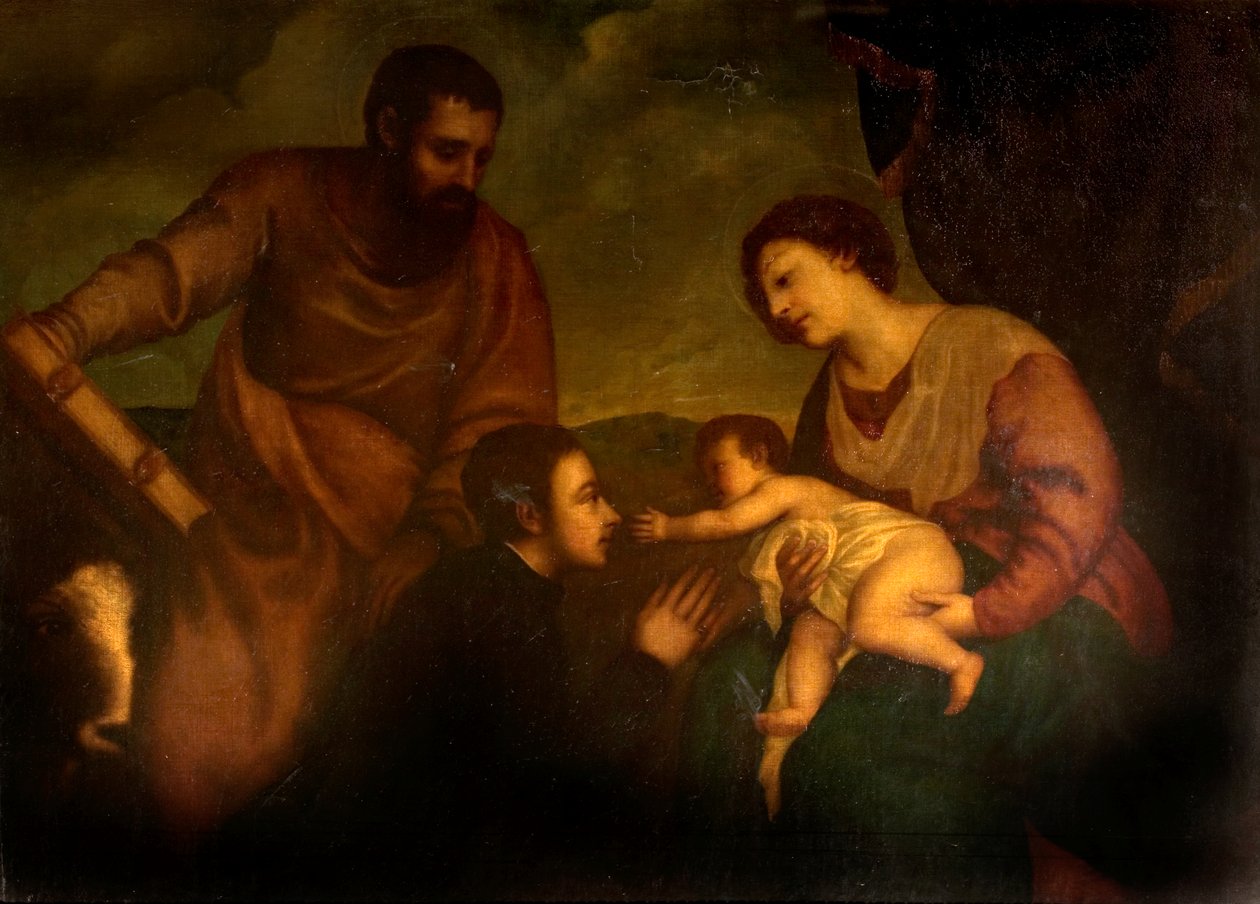 Madona a dítě se svatým Markem od Tiziano Vecelli