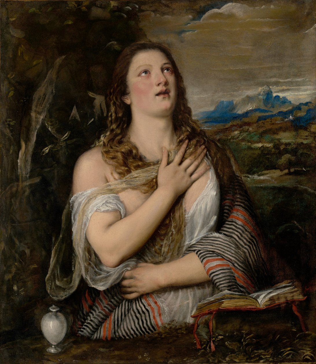 Kajícná Magdaléna od Titian (Tiziano Vecellio)