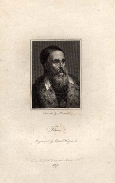 Portrét Tiziana, vyrytý Johnem T. Wedgwoodem od Titian (c.1488 1576) (after)