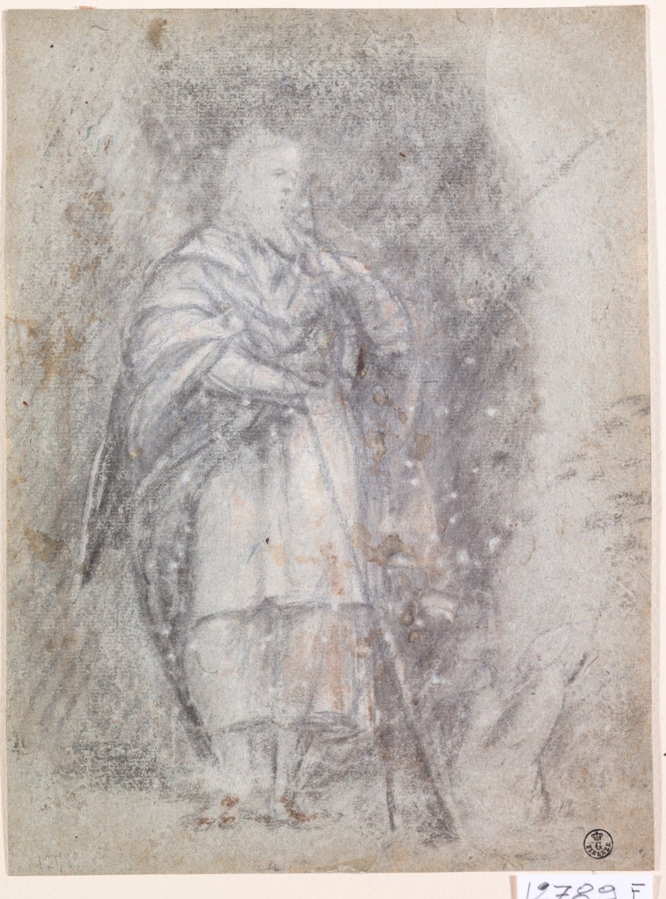 Apoštol (uhel na papíře) od Titian (c.1488 1576)