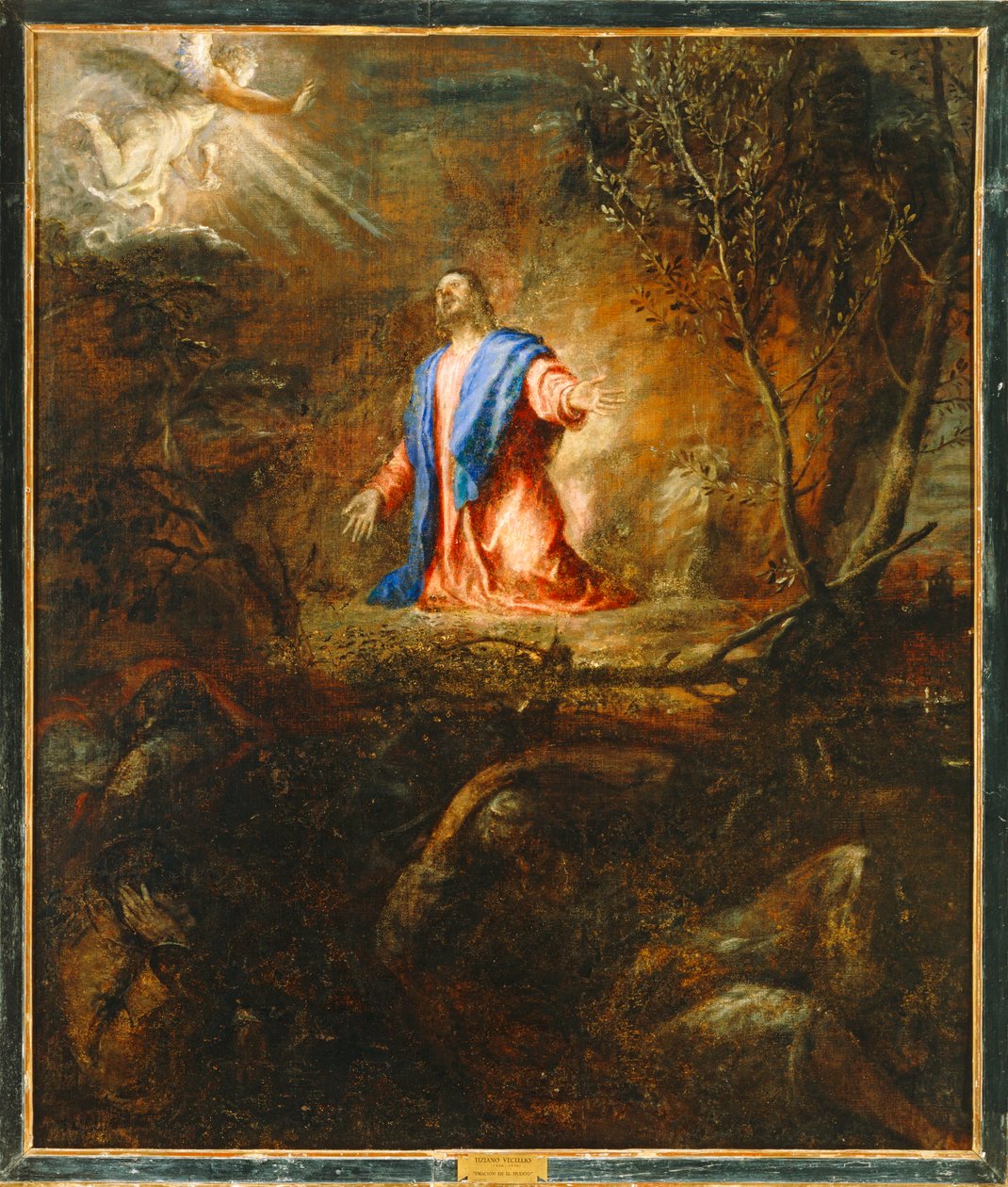 Kristus se modlí v olivové zahradě. 10014718 ... od Titian (c.1488 1576)