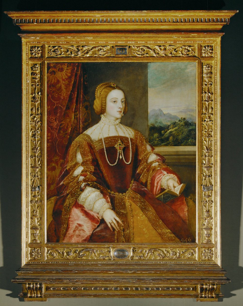Císařovna Isabella ... (malba na plátně) od Titian (c.1488 1576)
