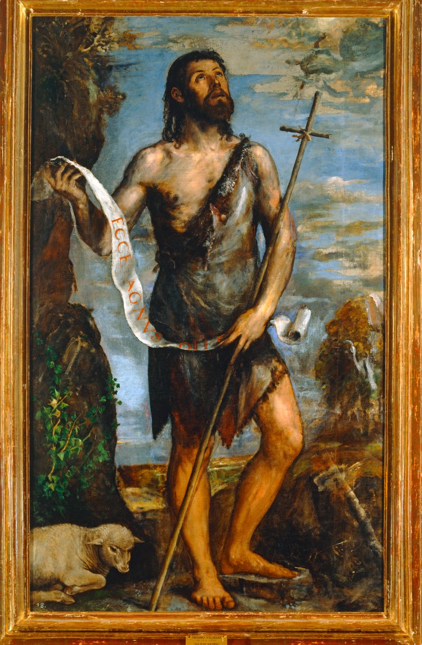 Svatý Jan Křtitel. 10014726 ... od Titian (c.1488-1576)