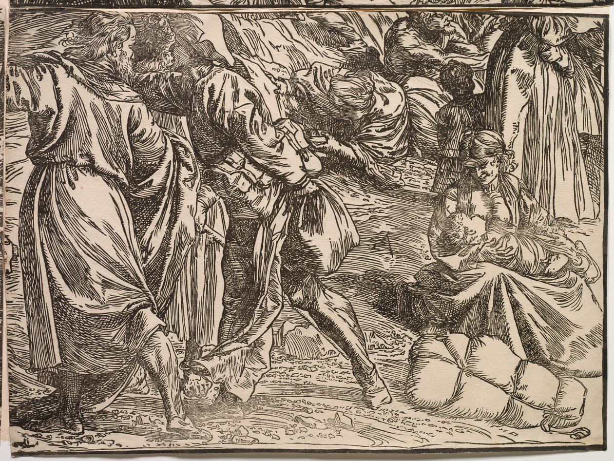 Potopení faraonovy armády v Rudém moři od Titian (c.1488 1576)