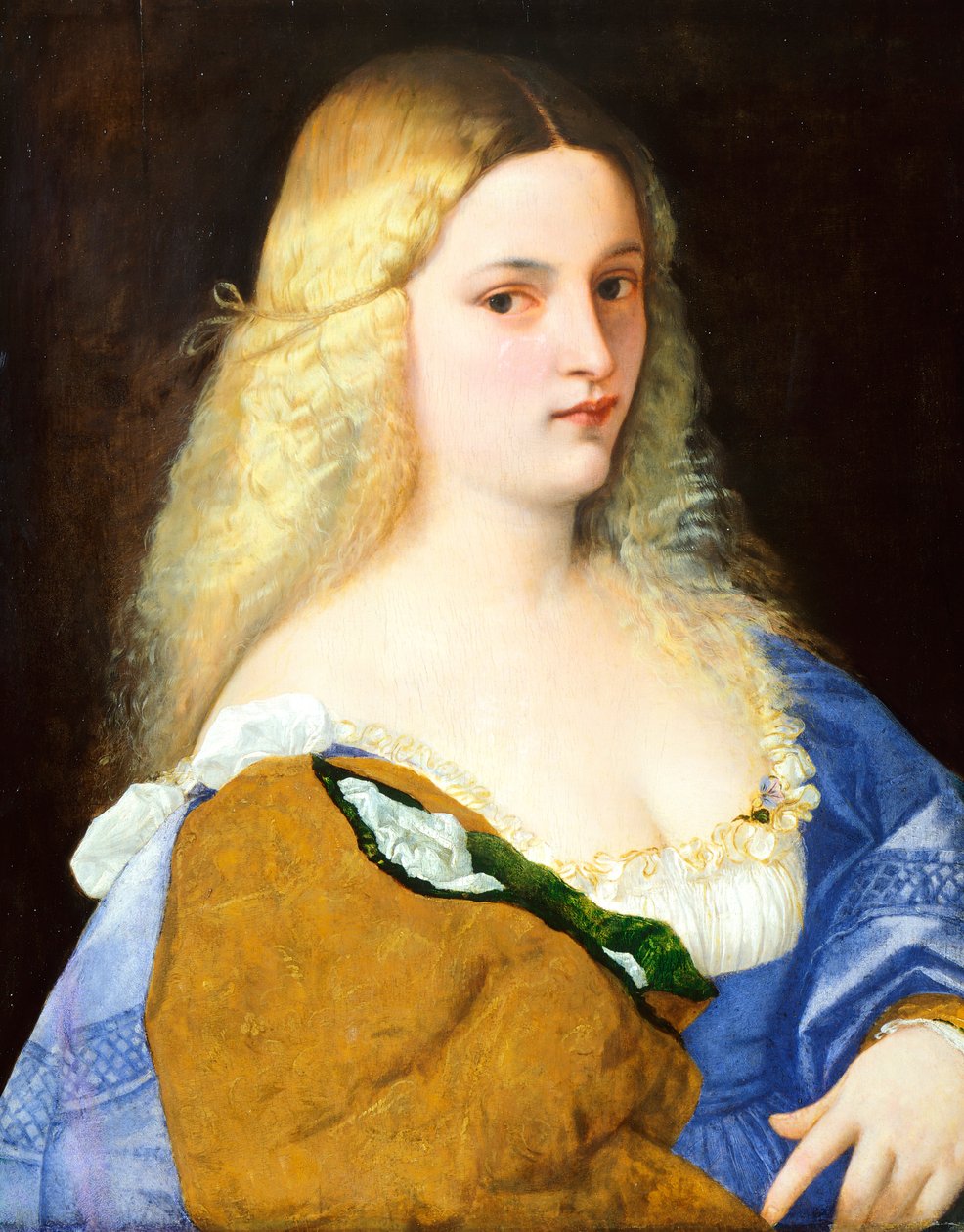 Violante, od Tiziana (asi 1490-1576), olej na plátně, 64x51 cm od Titian (c.1488 1576)