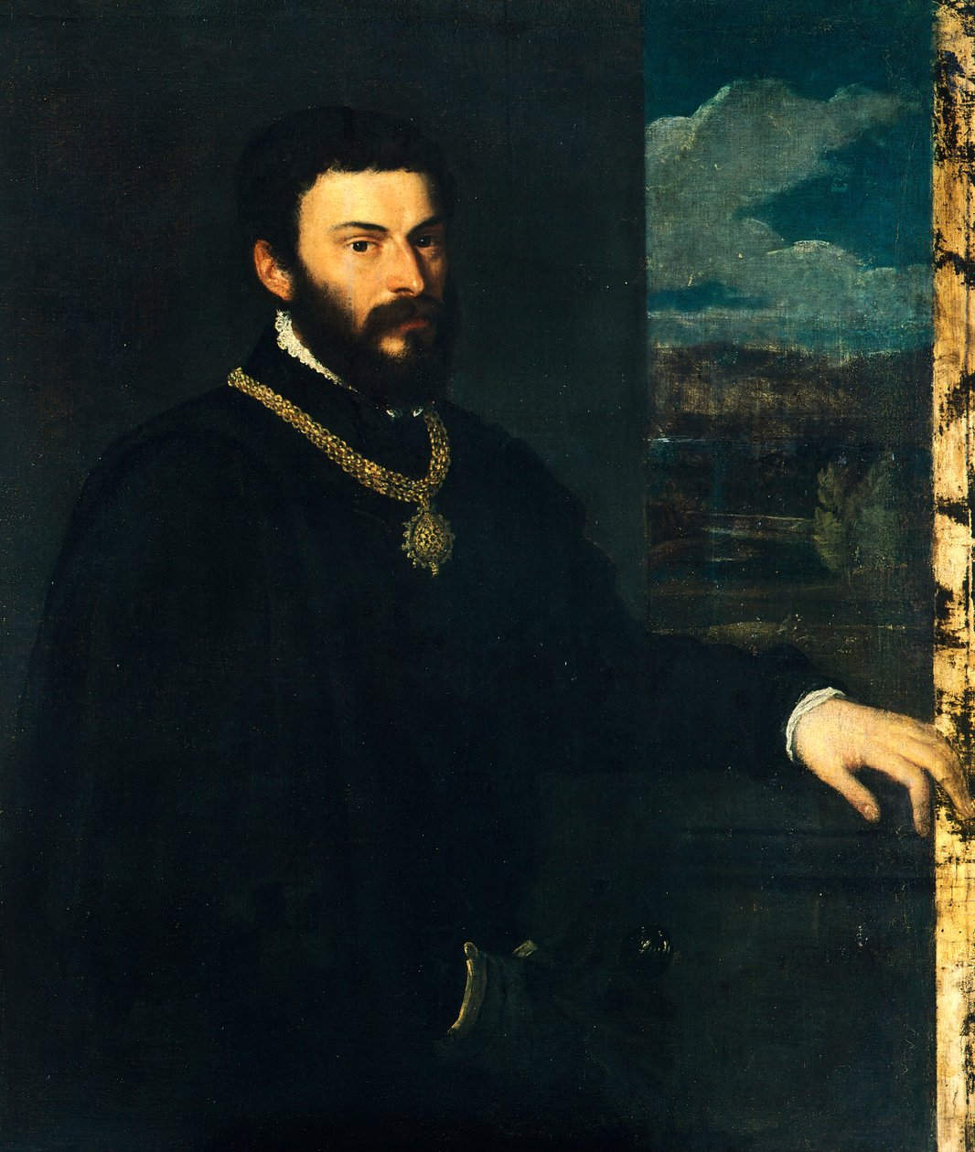 Hrabě Antonio Portia a Brugnega od Titian (c.1488 1576)