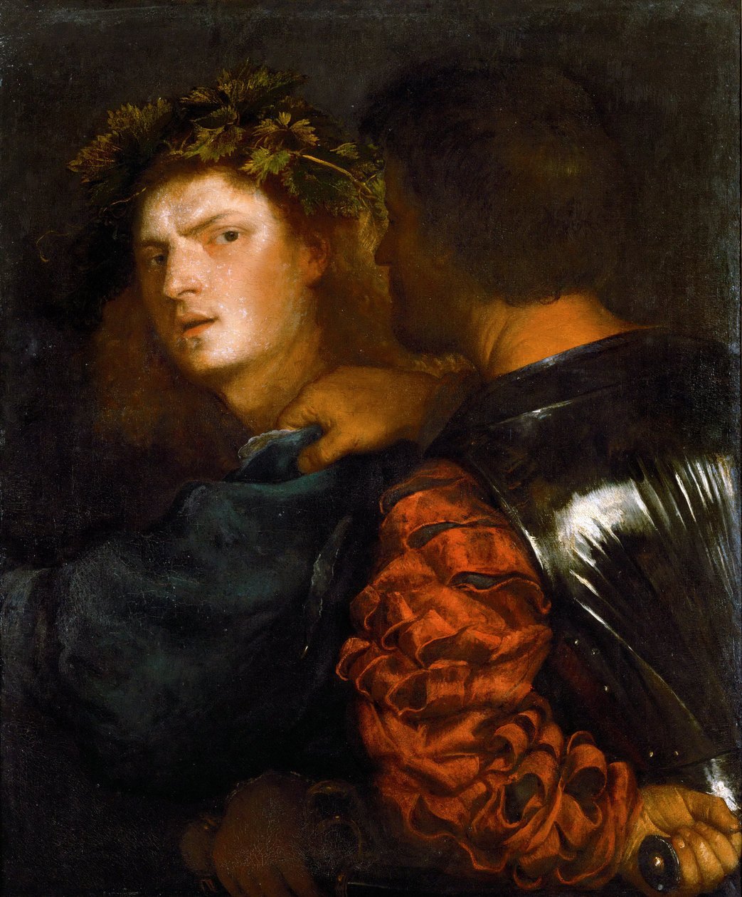 Le bravo - Bravo od Tiziana (1488-1576). Olej na plátně, cca 1515-1520. Rozměr: 77 x 66,5 cm. Uměleckohistorické muzeum, Vienne od Tiziano Vecelli