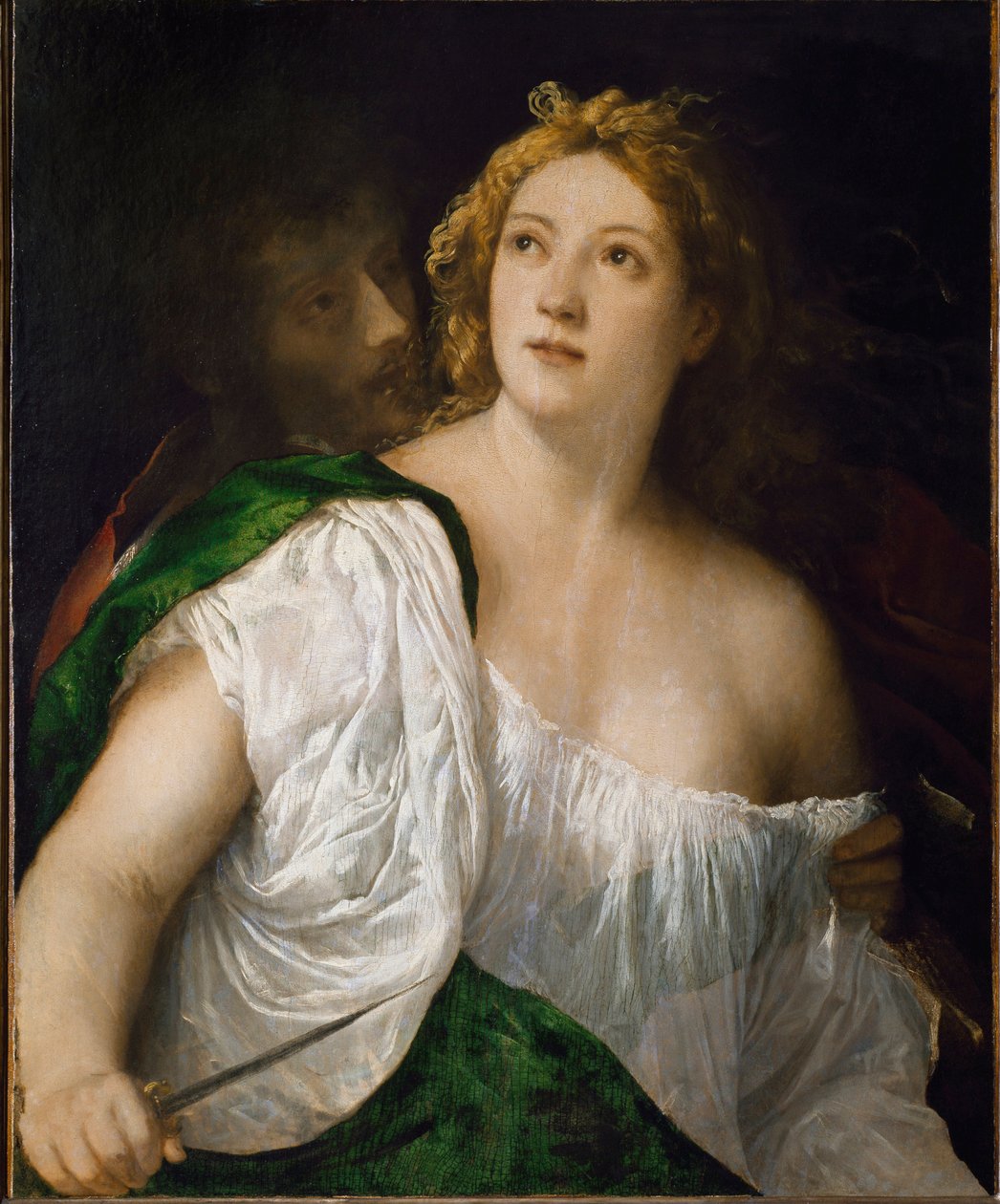 Lucrece a Tarquin (malba od Titian (c.1488 1576)