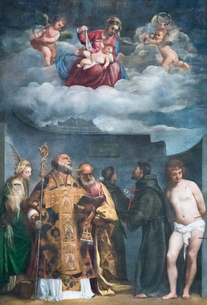Madonna a dítě se svatými, známé jako Madonna di san Niccolo
