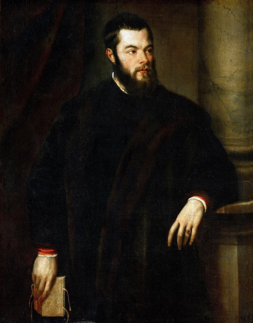 Portrét Benedetta Varchiho (1503-1565), od Tiziana (1488-1576). Olej na plátně, kolem 1540. Rozměr: 117 x 91 cm. Uměleckohistorické muzeum, Vienne od Tiziano Vecelli