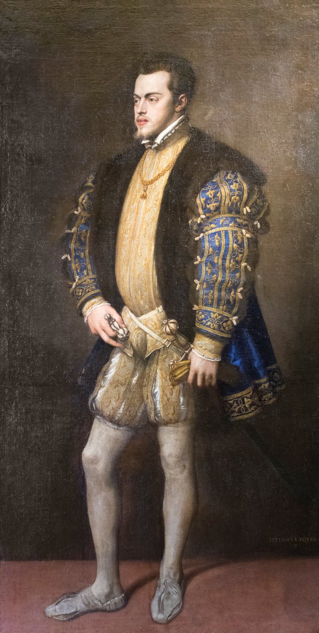 Portrét Filipa II od Titian (c.1488 1576)
