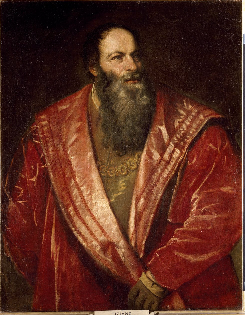 Portrét Pietra Aretina (malba od Tiziano Vecelli