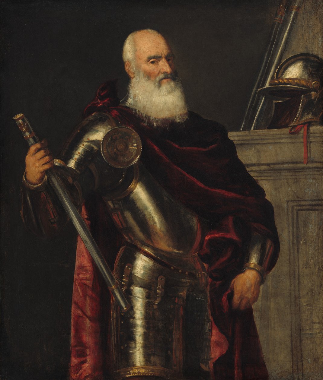 Portrét Vincenzo Cappello, admirál, c. 1550-60 (olej na plátně) od Tiziano Vecelli
