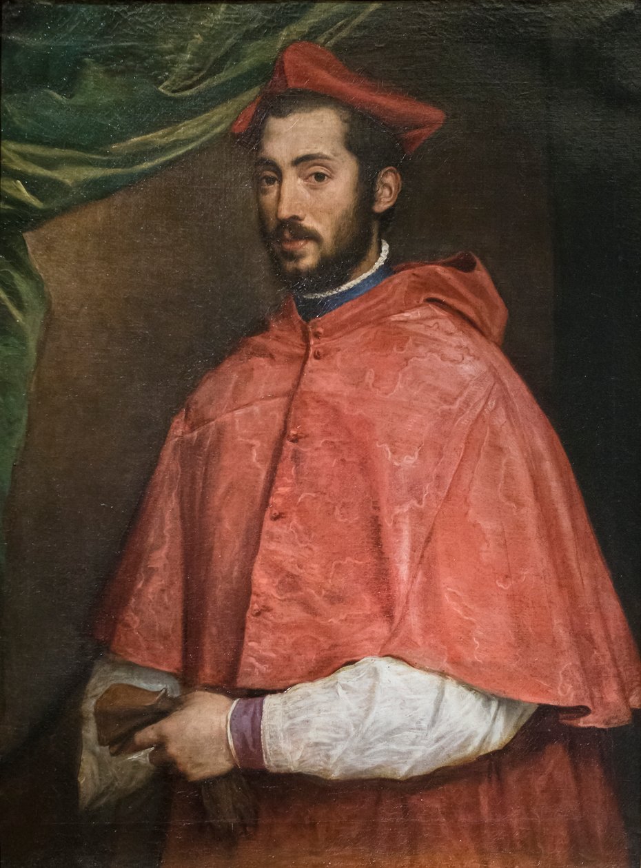 Portrét kardinála Alessandra Farneseho od Titian (c.1488 1576)