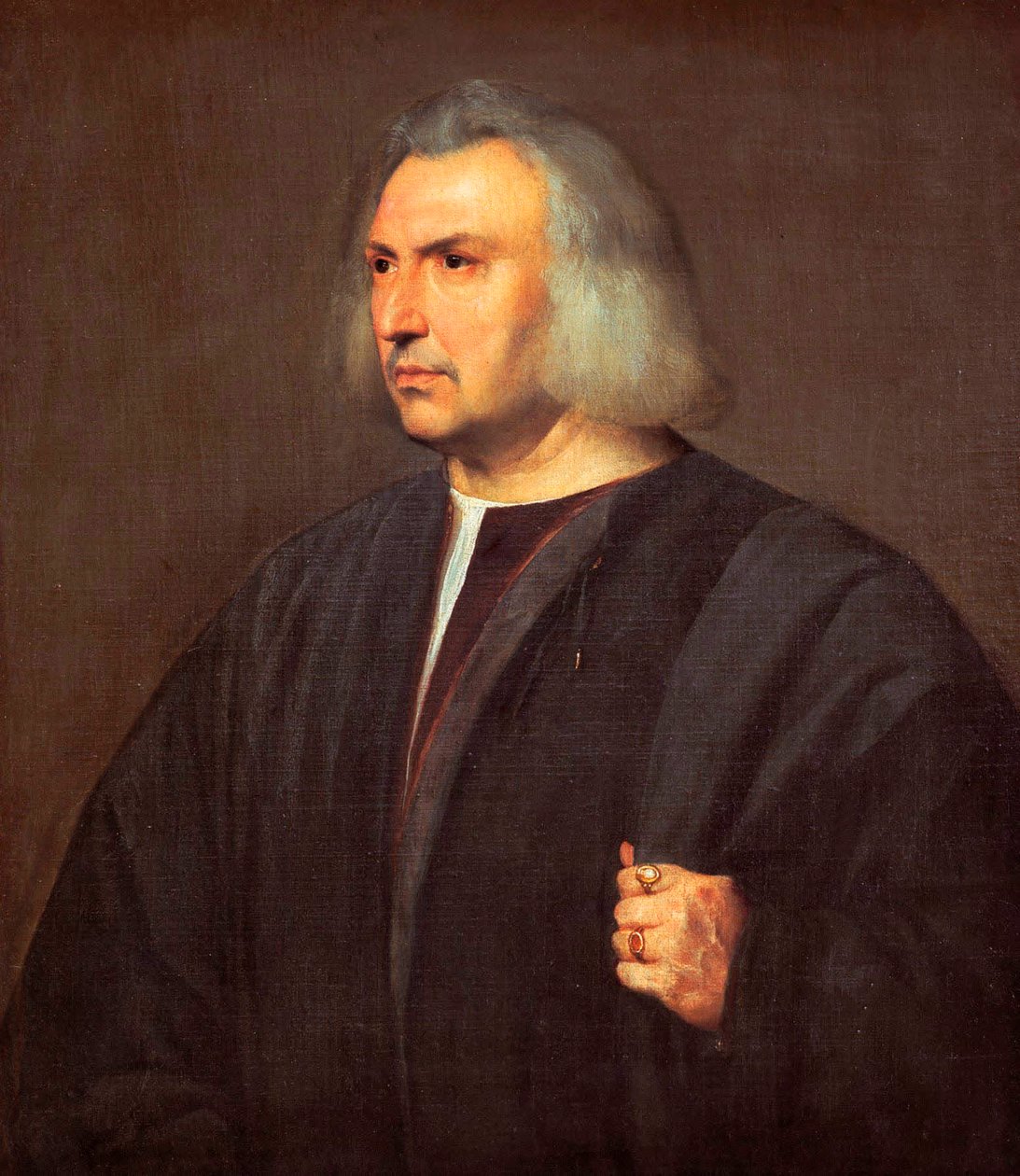 Portrét lékaře Gian Giacomo Bartolotti z Parmy od Tiziano Vecelli