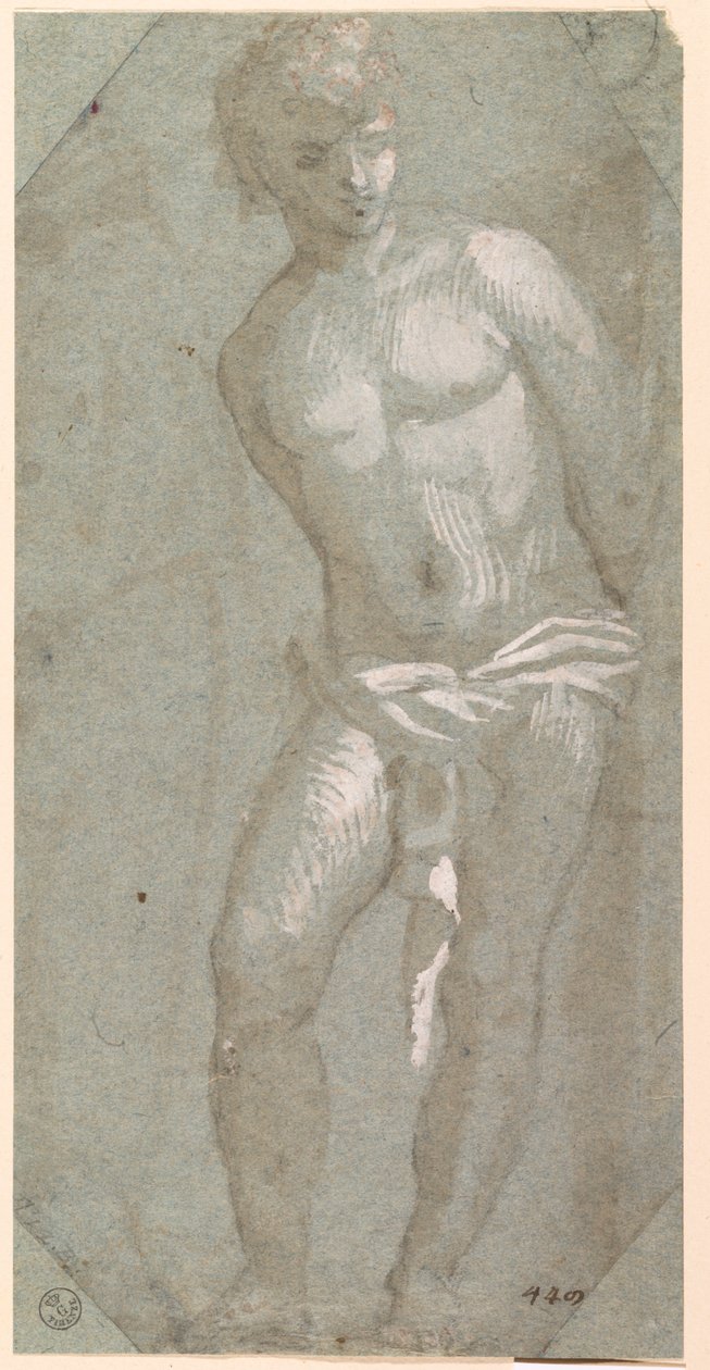 Svatý Šebestián (tuž a tuš na papíře) od Titian (c.1488 1576)