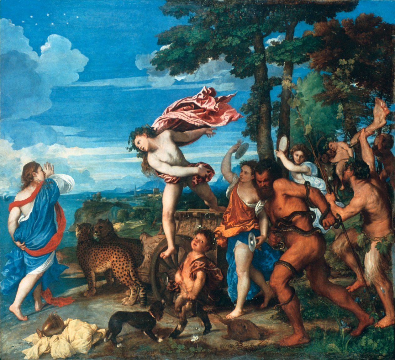 Bakchus a Ariadna, 1523-1525 od Tiziano Vecelli