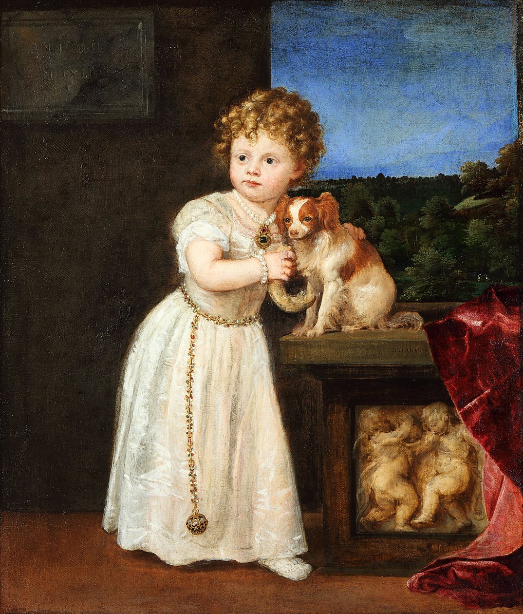 Clarissa Strozzi (1540-1581) ve věku dvou let od Titian
