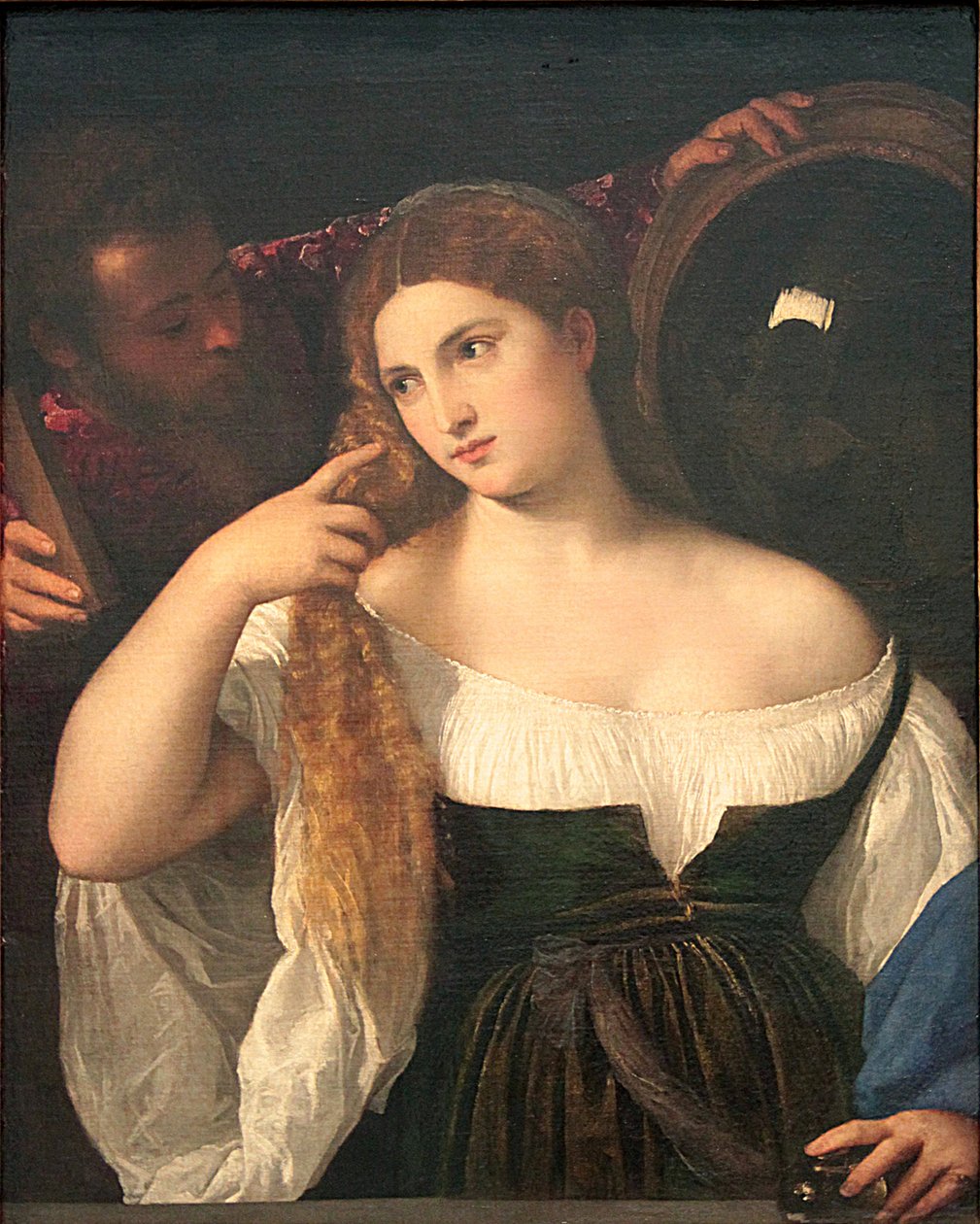 Francouzština:  La Femme au miroir Žena se zrcadlem od Titian