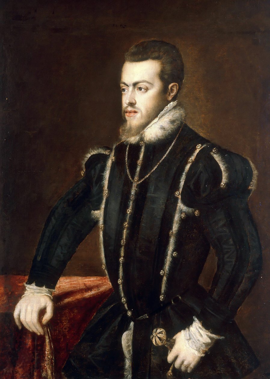 Portrét Filipa II. 1527-1598, krále Španělska a Portugalska, cca 1553. od Titian