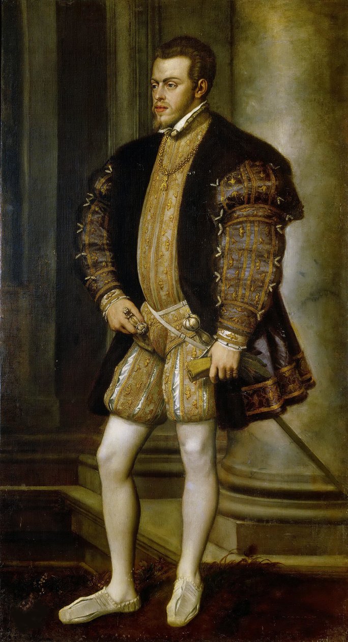 Portrét Filipa II. 1527-1598, krále Španělska a Portugalska, cca 1554. od Titian