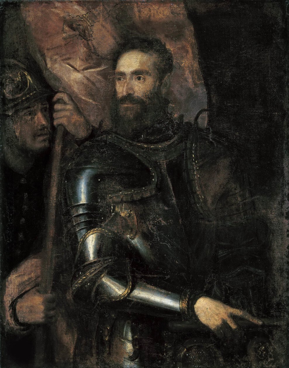 Portrét Pier Luigi Farnese 1503-1547, c. 1546. od Titian