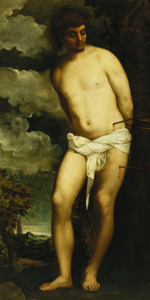 svatý Šebestián, od Tiziano Vecelli